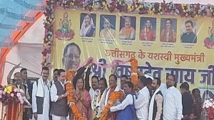 मुख्यमंत्री विष्णुदेव साय बसना सलखण्ड के मां महालक्ष्मी पूजन कार्यक्रम में mns24.in